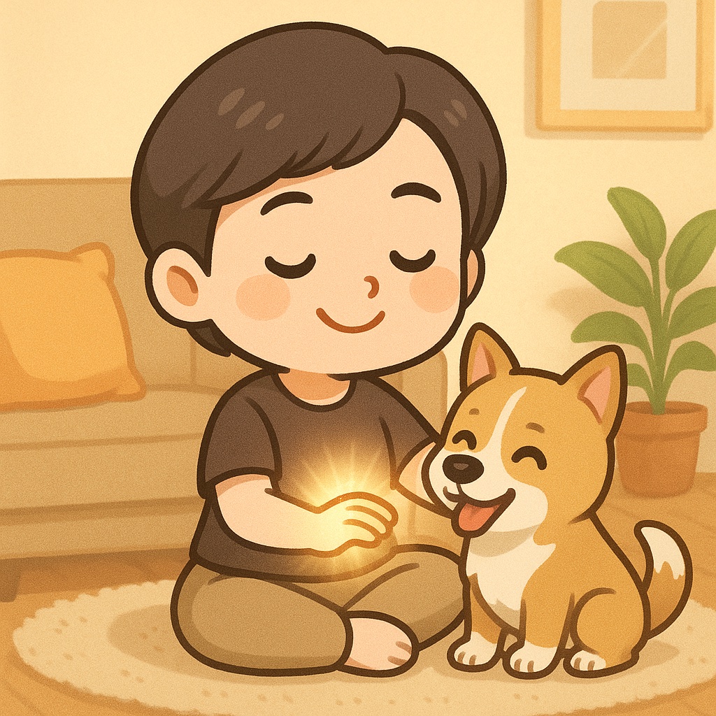 與毛小孩的靈氣互動