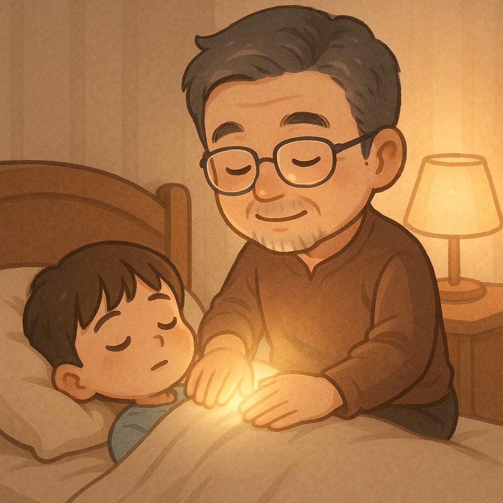 小孩考試前，父母的靈氣陪伴