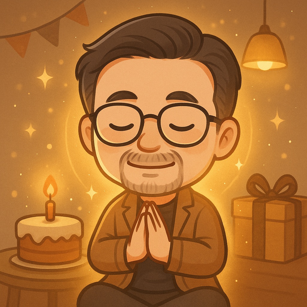 生日時的靈氣自我祝福儀式