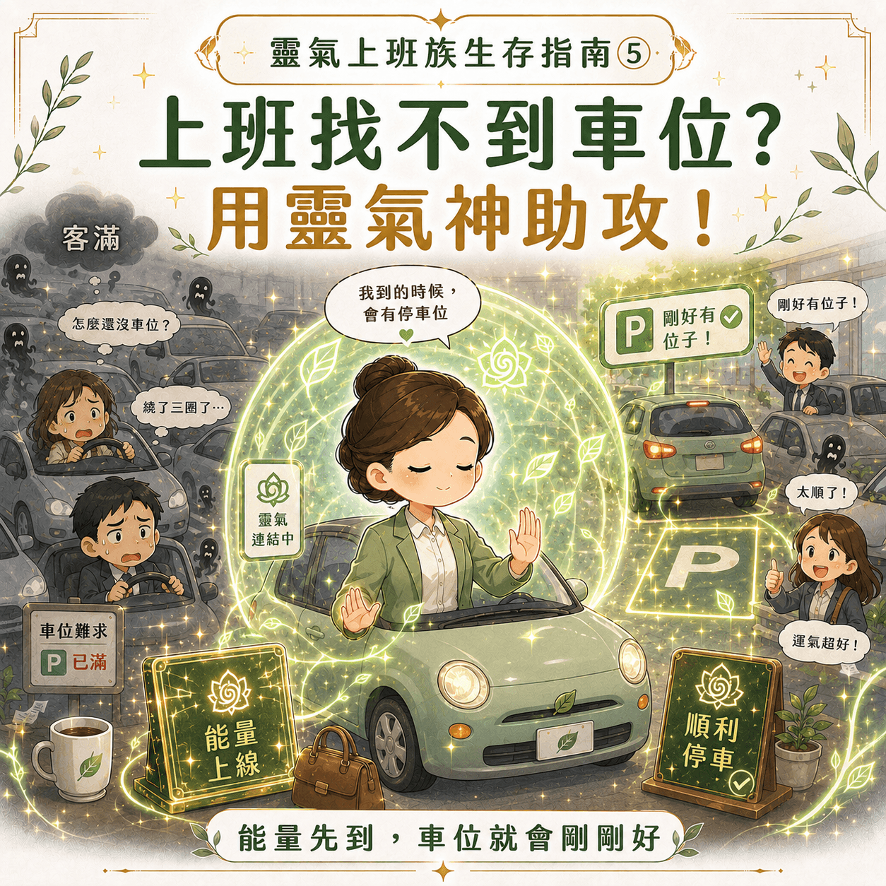 靈氣上班族生存指南 - 找不到車位自救