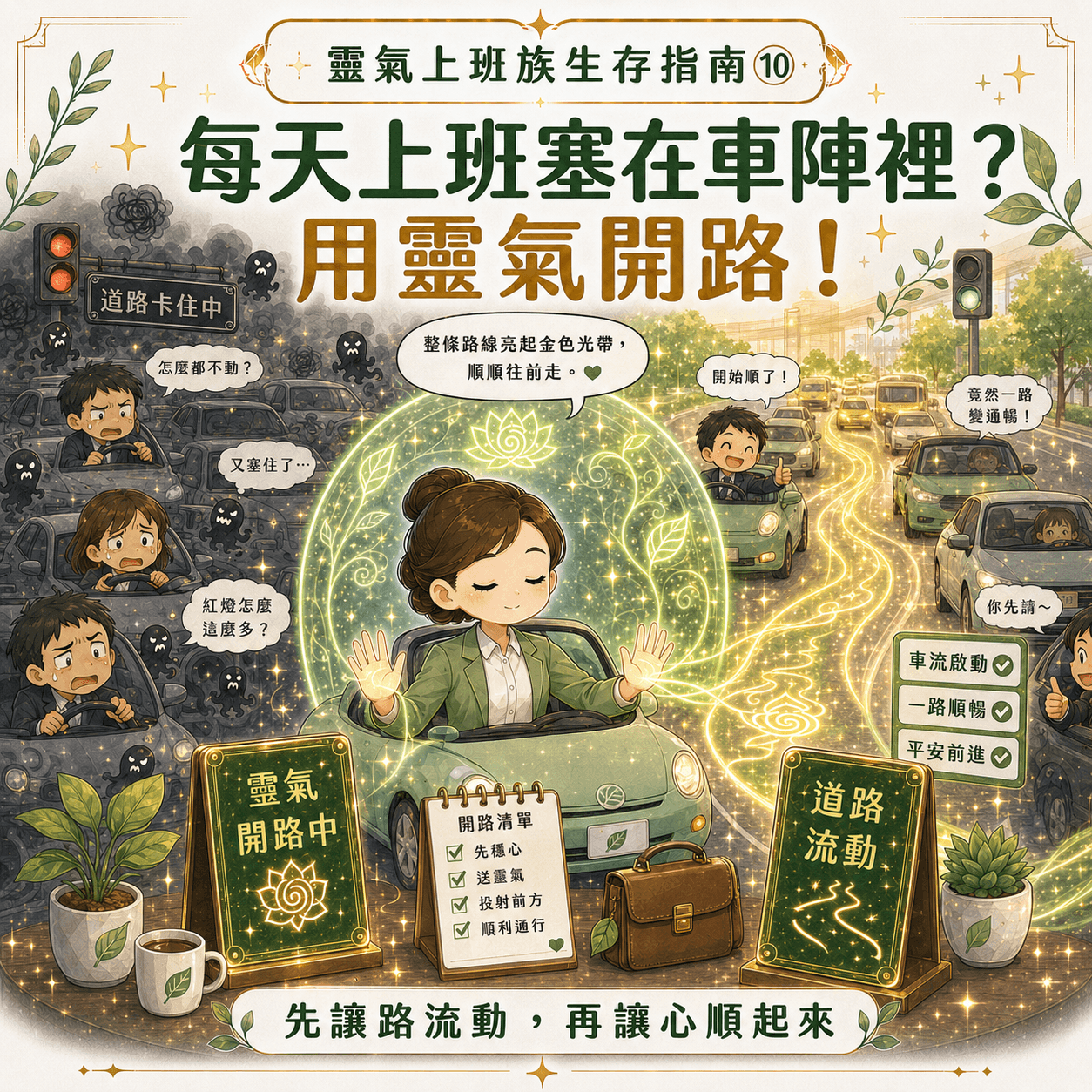 靈氣上班族生存指南 - 塞車靈氣開路法