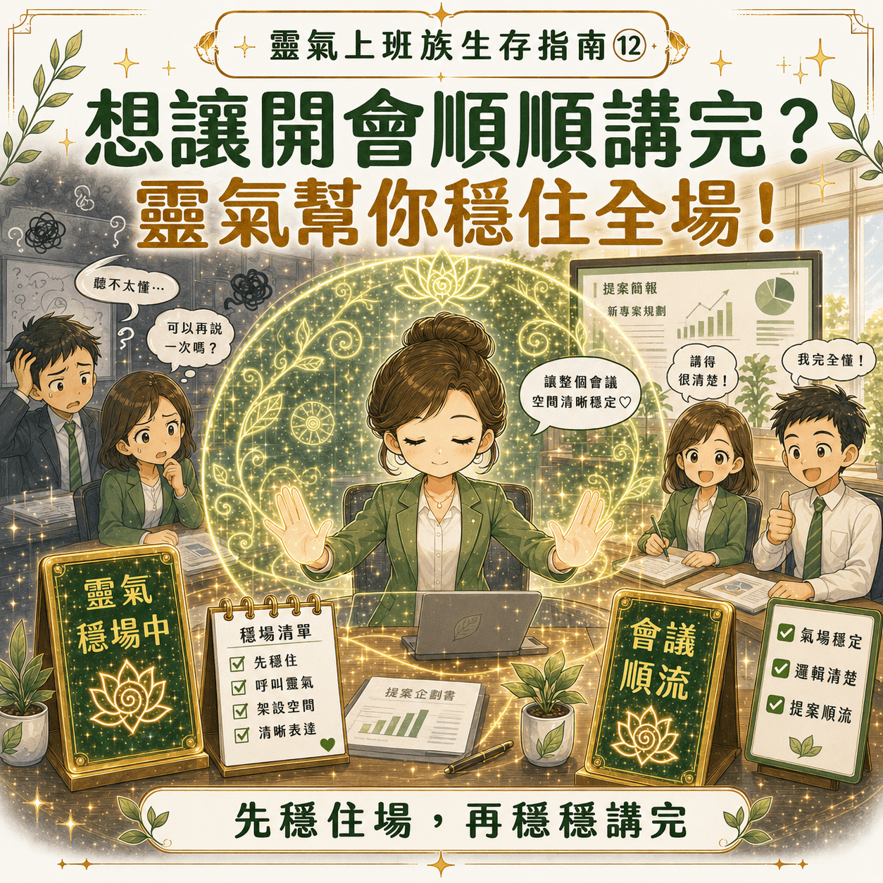 靈氣上班族生存指南 - 開會提案穩場