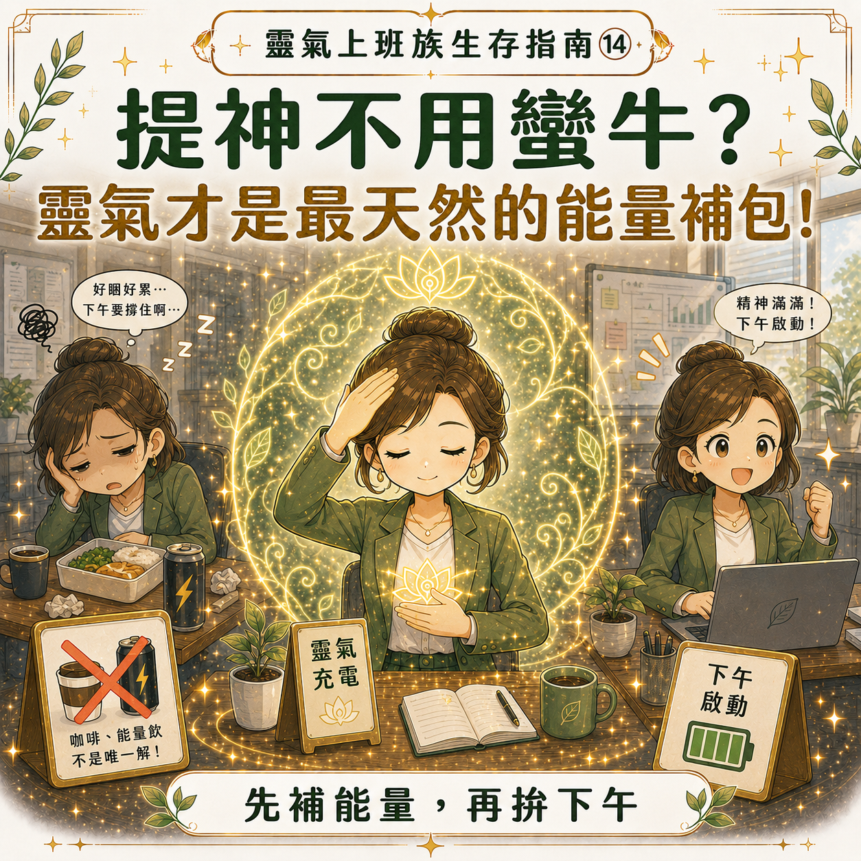 靈氣上班族生存指南 - 提神能量補包