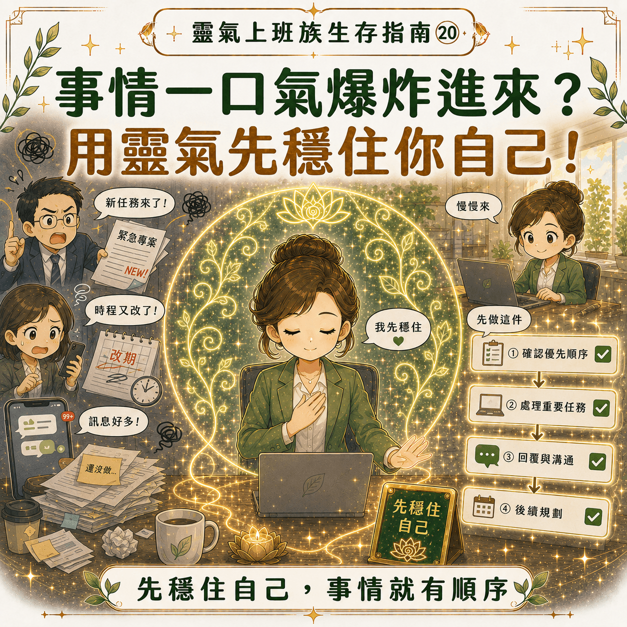 靈氣上班族生存指南 - 事情一口氣爆炸進來先穩住自己