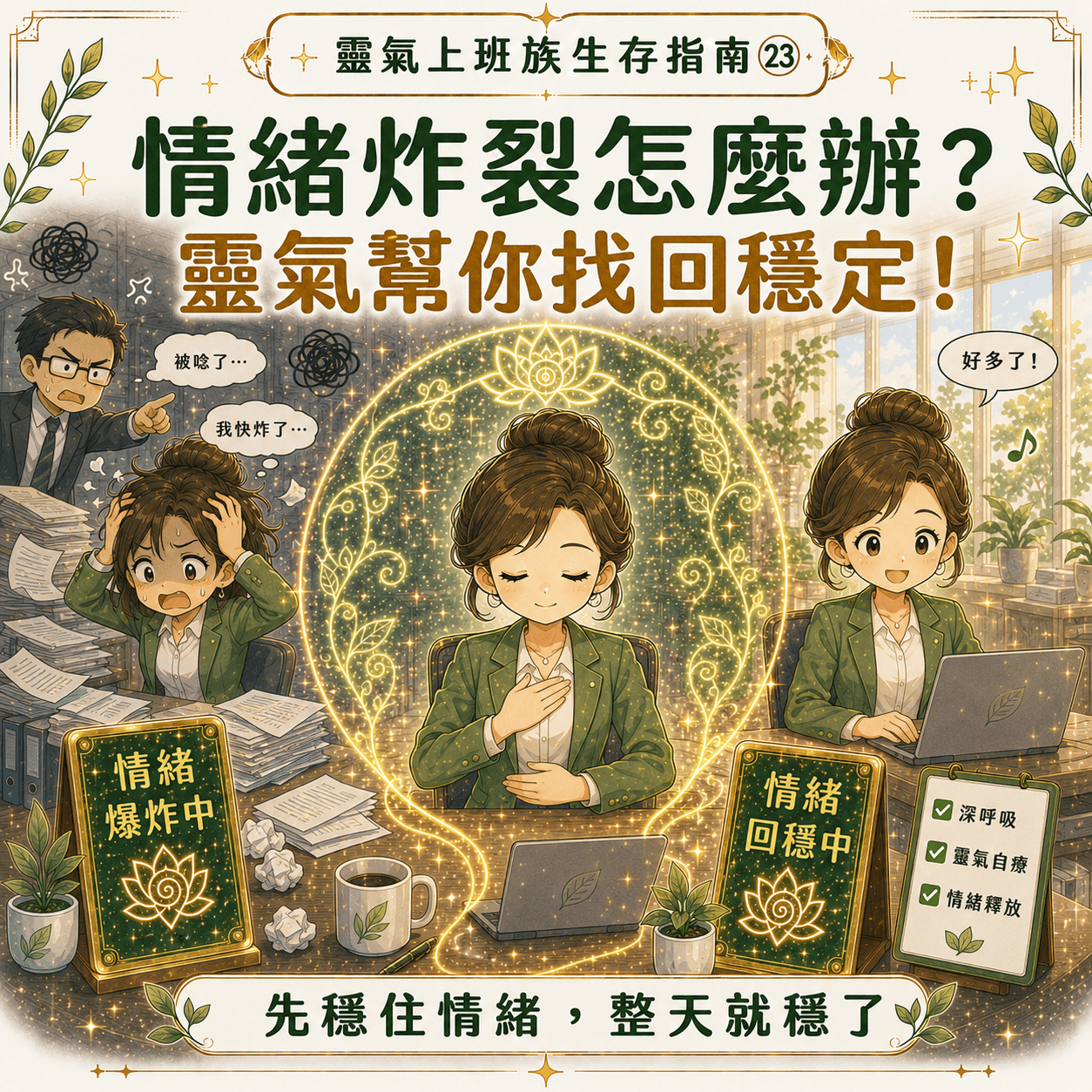 靈氣上班族生存指南 - 情緒炸裂自救找回穩定