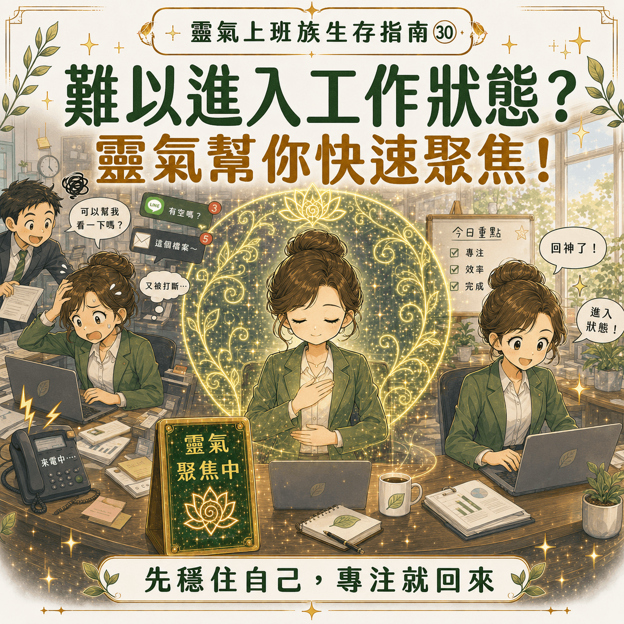靈氣上班族生存指南 - 快速聚焦專注