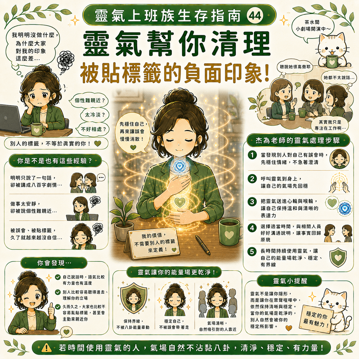 靈氣上班族生存指南 - 清理標籤與負面印象